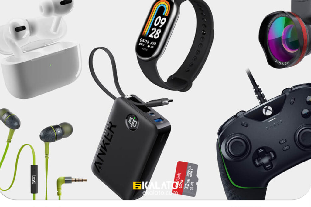 لیست لوازم جانبی موبایل