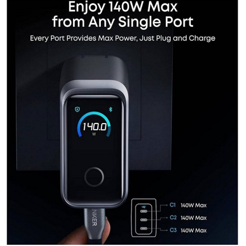 خرید و قیمت شارژر دیواری انکر 160 وات مدل Prime A2687