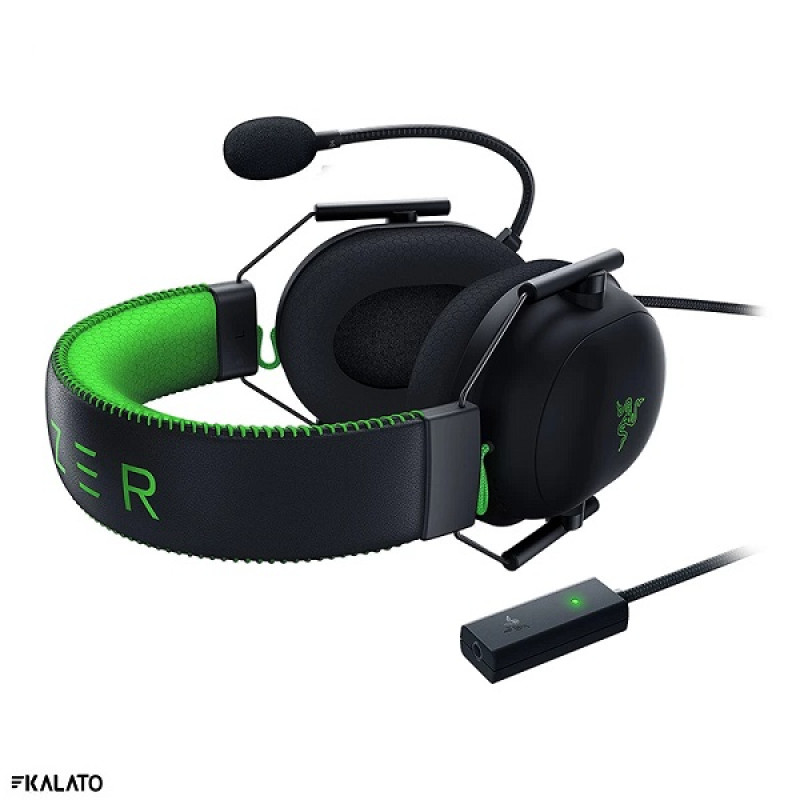 خرید و قیمت هدست گیمینگ ریزر مدل Blackshark v2 + USB SoundCard