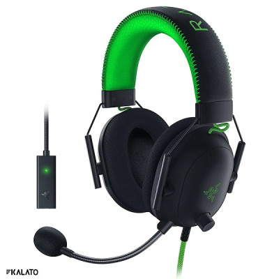 خرید و قیمت هدست گیمینگ ریزر مدل Blackshark v2 + USB SoundCard