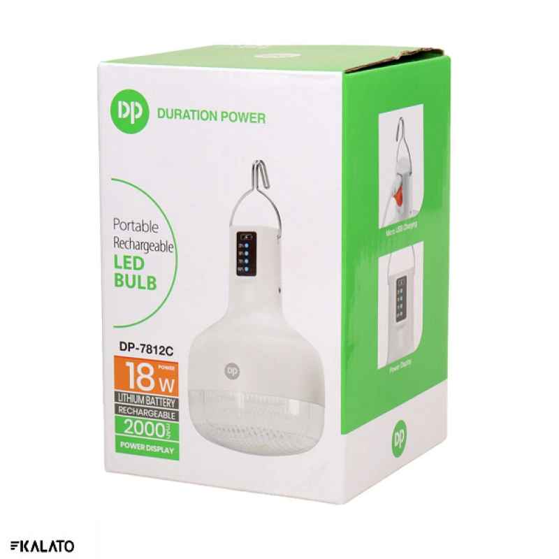 خرید و قیمت لامپ شارژی 18 وات دی پی مدل DP-7812C