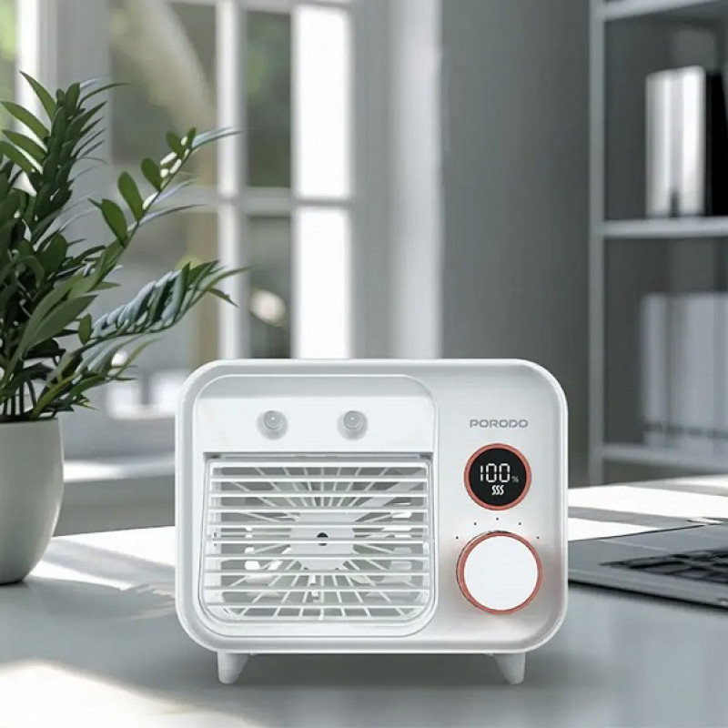 خرید و قیمت پنکه مه پاش شارژی پرودو مدل Desktop Air Cooler PDF853