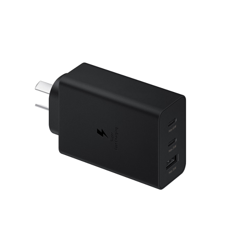 خرید و قیمت شارژر سه شاخه بدون کابل سامسونگ 65 وات EP-T6530NBEGGB