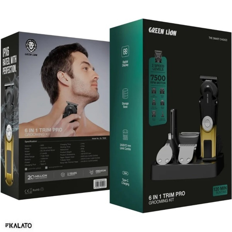 خرید و قیمت ماشین اصلاح ۶ در ۱ گرین لاین مدل Trim Pro GL-TM39