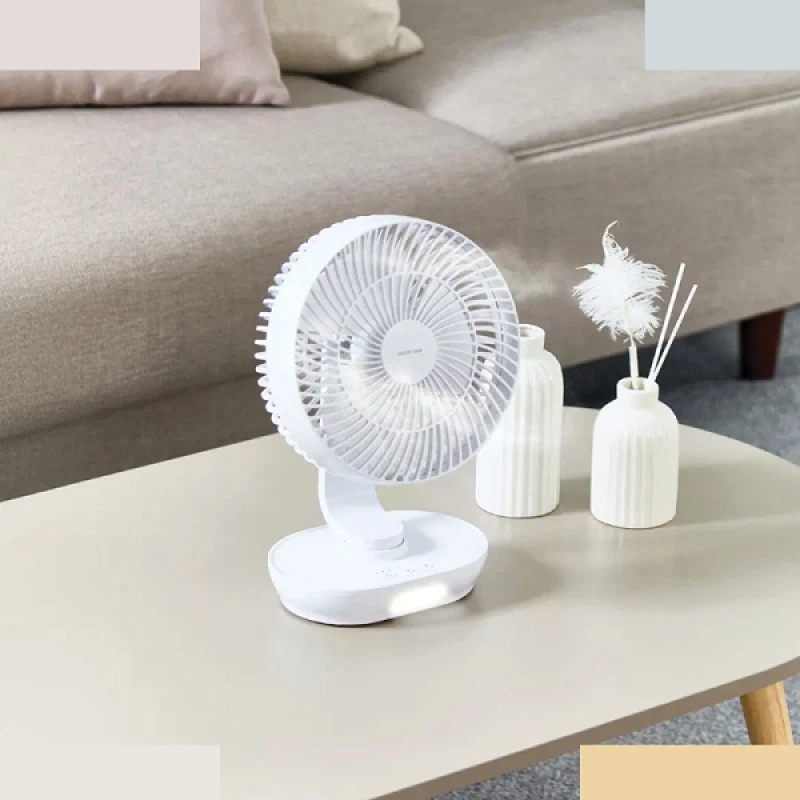 خرید و قیمت پنکه رومیزی شارژی گرین لاین مدل Desktop Fan 8" GN8INDSKFWH