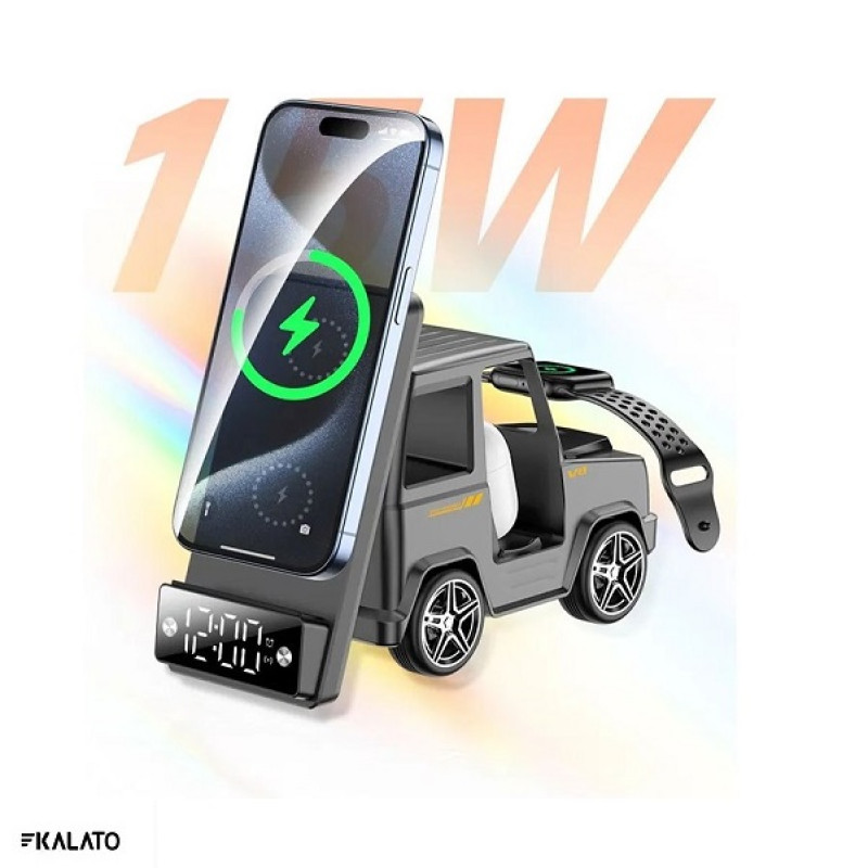 خرید و قیمت شارژر بی سیم 6 کاره گرین لاین مدل G-WAG 6 in 1
