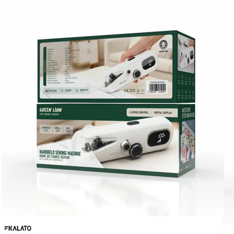 خرید و قیمت چرخ خیاطی دستی شارژی گرین لاین مدل GL-SW10