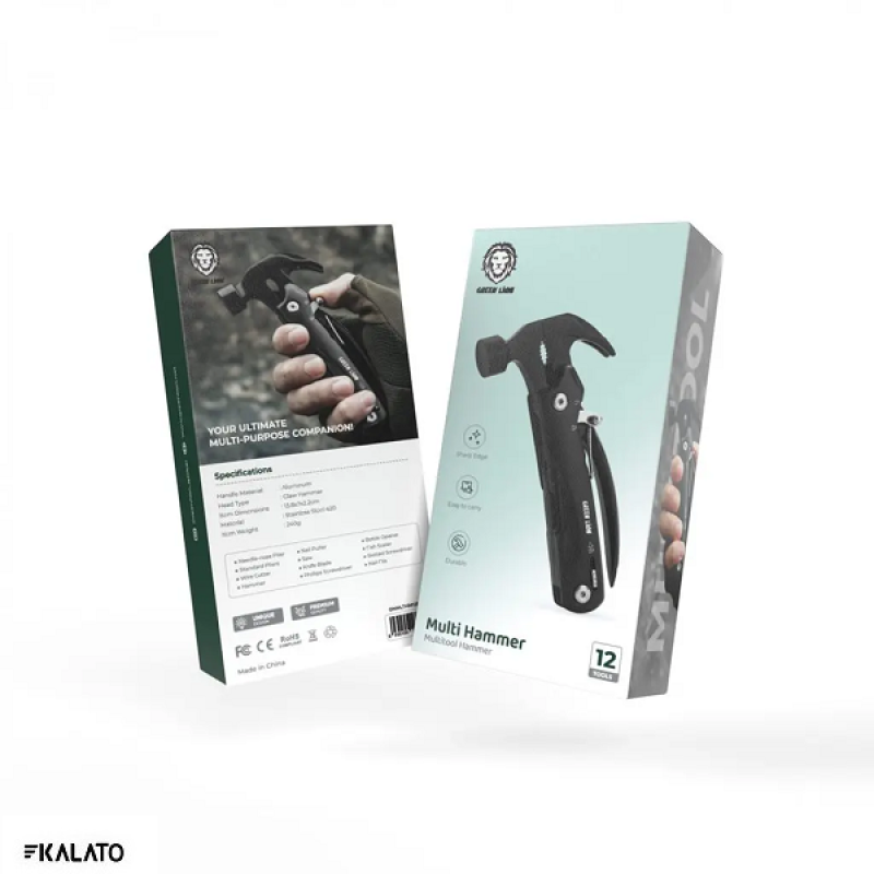خرید و قیمت چکش چند کاره گرین لاین مدل Multi Hammer GNMLTHM12BK