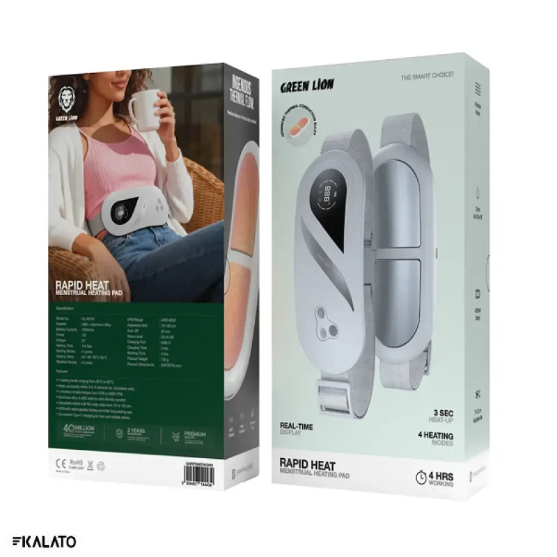 خرید و قیمت ماساژور و گرم‌کننده قاعدگی گرین لاین مدل Rapid Heat GNRPDMEPADWH