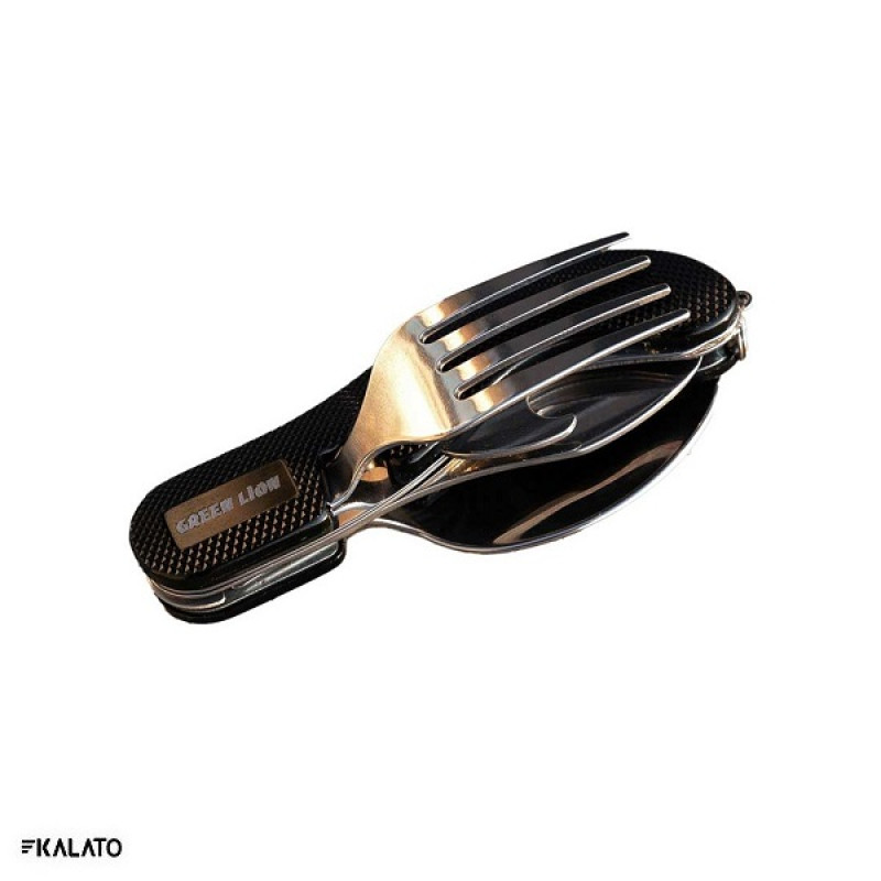 خرید و قیمت ست قاشق و چنگال مسافرتی گرین لاین GN4IN1CSETBK