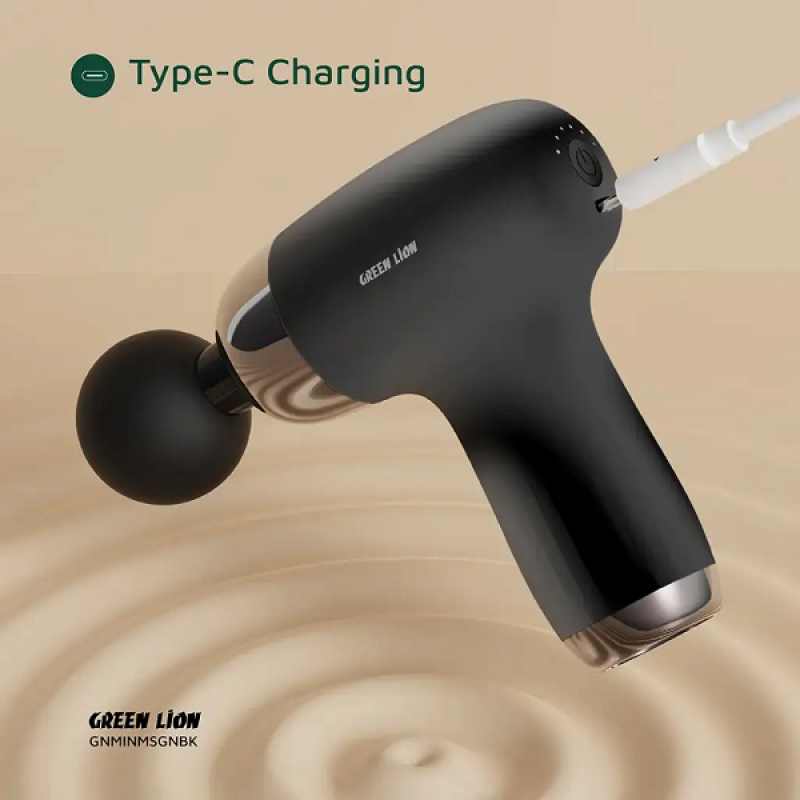 خرید و قیمت ماساژور تفنگی گرین لاین مدل Mini Massage Gun 6 Speed Levels GL-MG28
