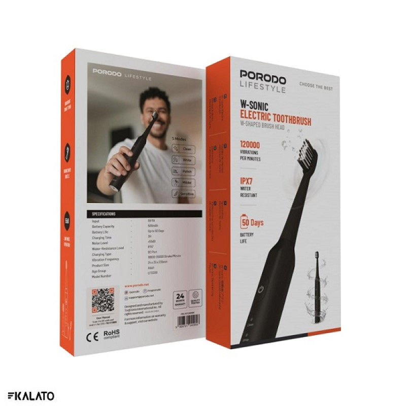 خرید و قیمت مسواک شارژی پرودو مدل W-Sonic LFS200