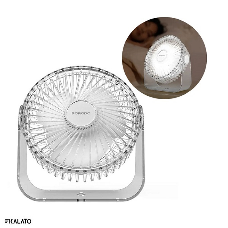 خرید و قیمت پنکه شارژی پرودو مدل Portable Cooling Fan PDTFF89CL