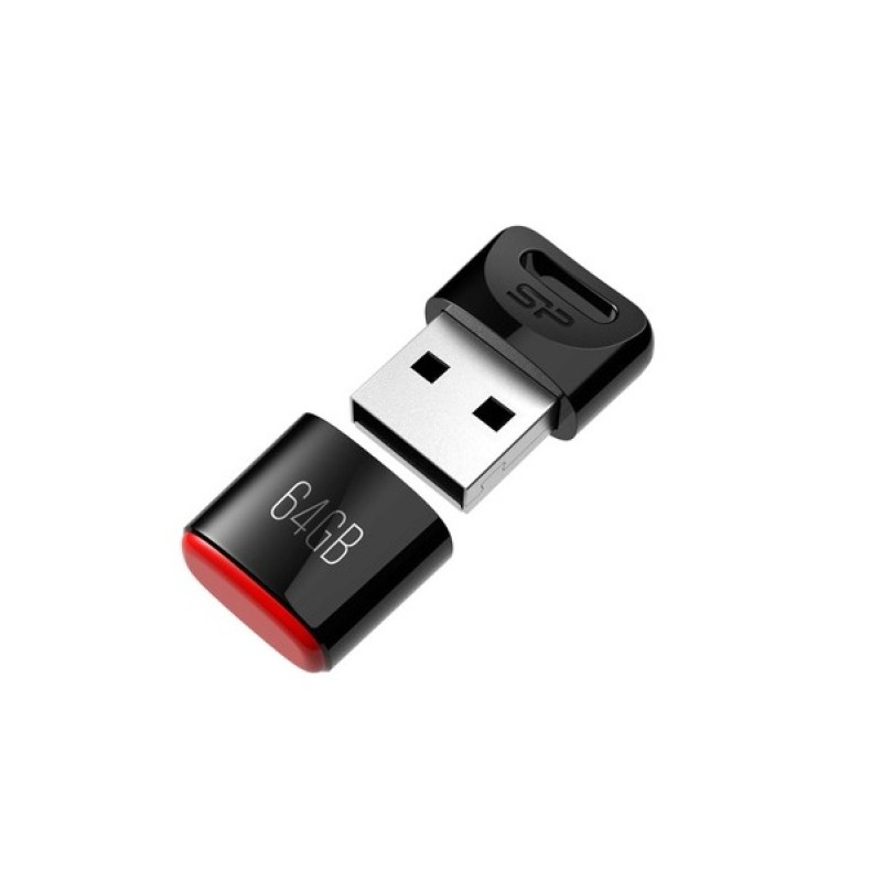 خرید و قیمت فلش مموری سیلیکون پاور مدل Touch T06 USB 2.0 ظرفیت 64 گیگابایت