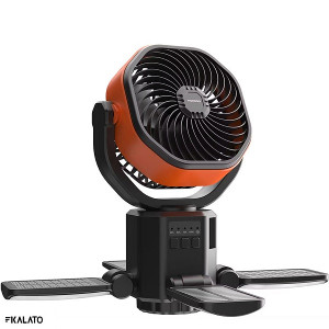 پنکه و پاوربانک خورشیدی پرودو مدل Solar Fan PDLFSTFN