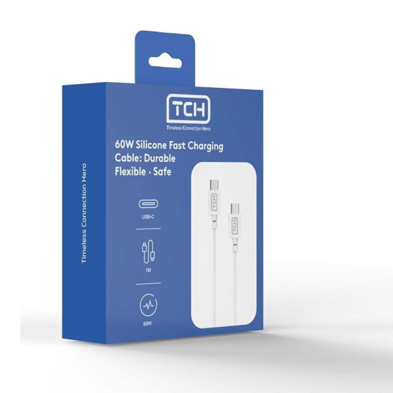 خرید و قیمت کابل شارژ تی سی اچ USB-C به USB-C مدل CB100CTC