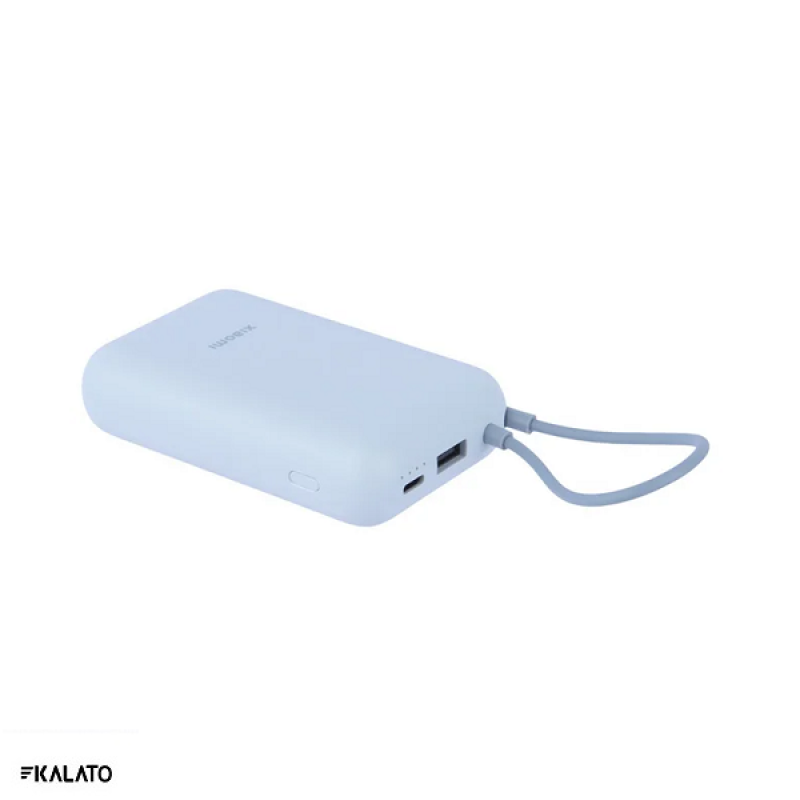 خرید و قیمت پاوربانک شیائومی مدل P15ZM 22.5W ظرفیت 10000 میلی آمپر ساعت همراه با کابل متصل