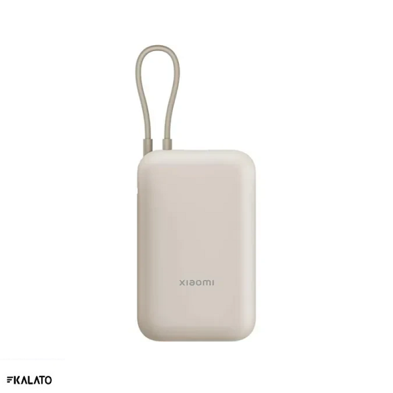 خرید و قیمت پاوربانک شیائومی مدل P15ZM 22.5W ظرفیت 10000 میلی آمپر ساعت همراه با کابل متصل