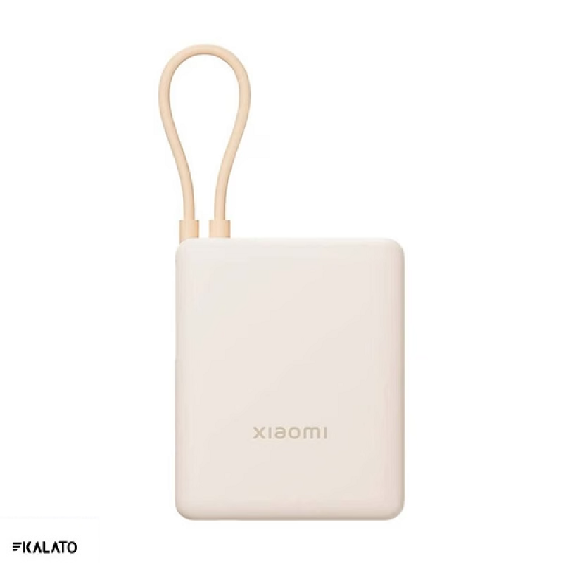خرید و قیمت پاوربانک شیائومی مدل PB1033MI 33W ظرفیت 10000 میلی آمپر ساعت همراه با کابل متصل
