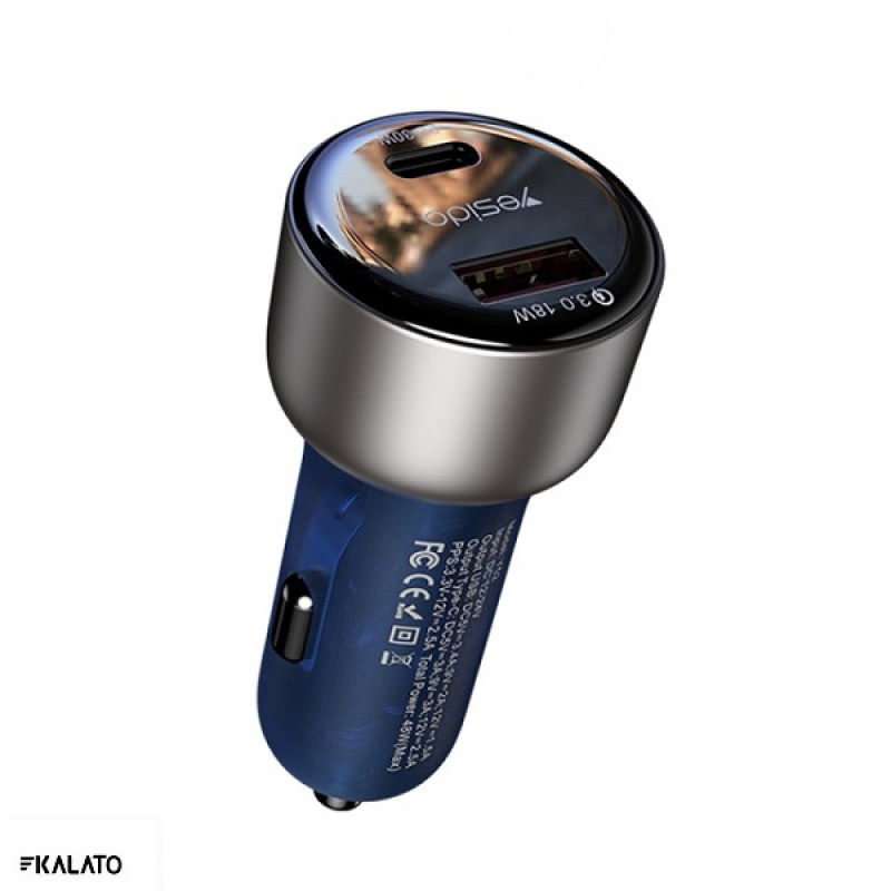 خرید و قیمت شارژر فندکی یسیدو مدل Y52 48W