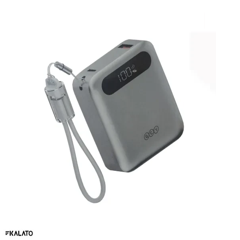 خرید و قیمت پاوربانک کیو سی وای مدل PB10D 22.5W ظرفیت 10000 میلی آمپر