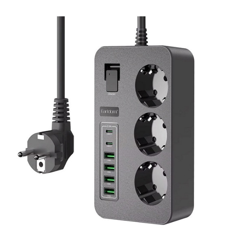 خرید و قیمت چند راهی برق و هاب شارژر ارلدام مدل ES-SC14